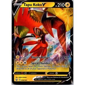 Tapu Koko V Ultra Rare SWSH05: Battle Styles 050/163 LP tcga+ Holo